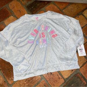 Justice Shimmer Shirt Sleep Top